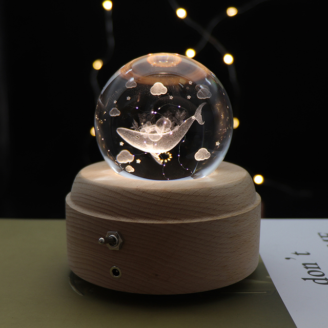 寝室のためのクリスマスギフトランプ3Dクリスタルナイトライト