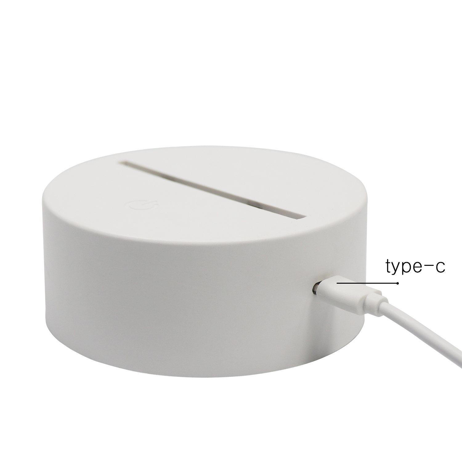 白い丸いABS RGBアクリルLEDライトベース