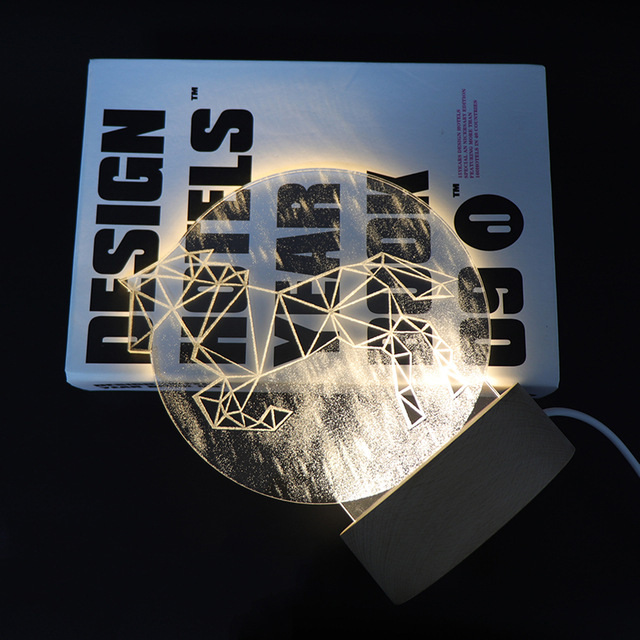 ユニコーンアクリルLED保育園ナイトライトナイトランプテーブルベッドルーム用