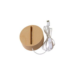 アクリル用のUSB木製LEDナイトライトランプベース