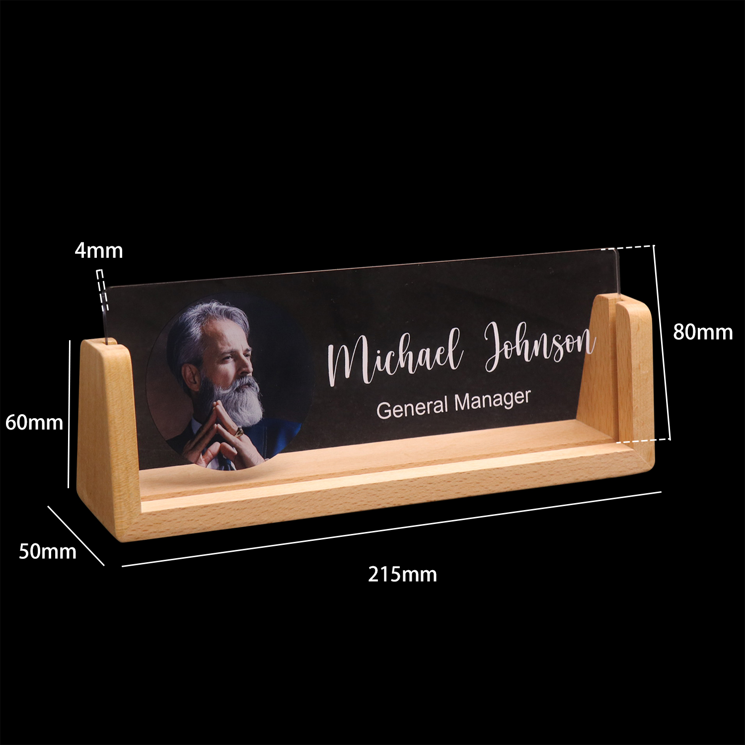 アクリルナイトライトU字型ブラケットカスタムフォトフレームライト