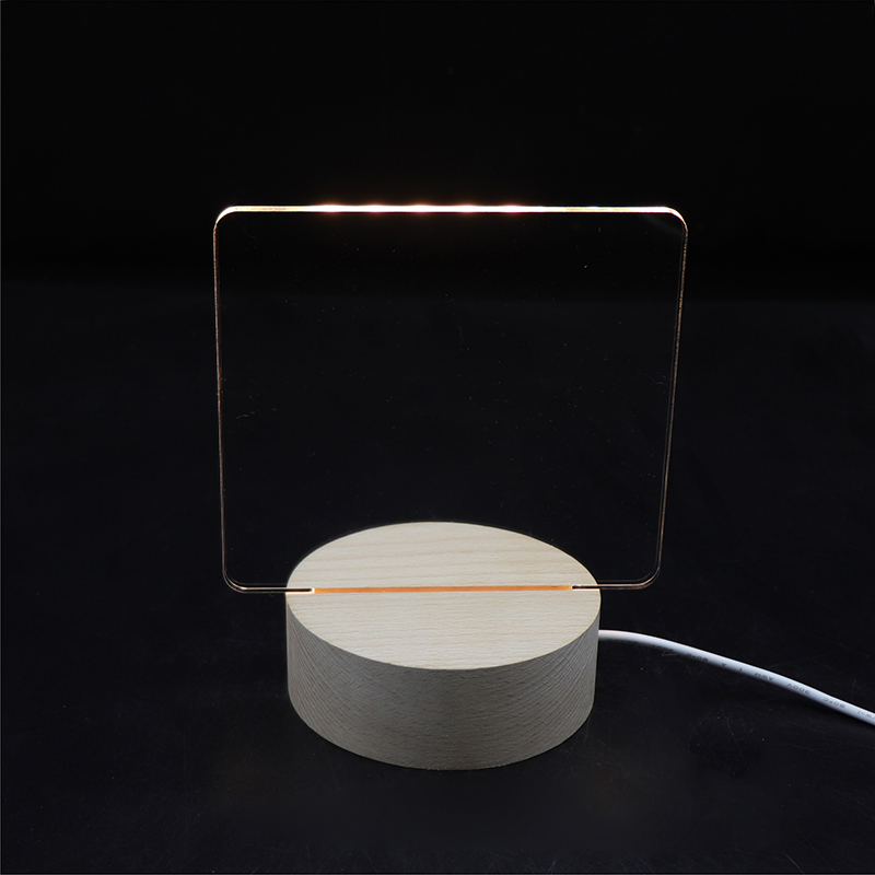 シンプルで創造的なブランクの手描きDIYアクリルランプ