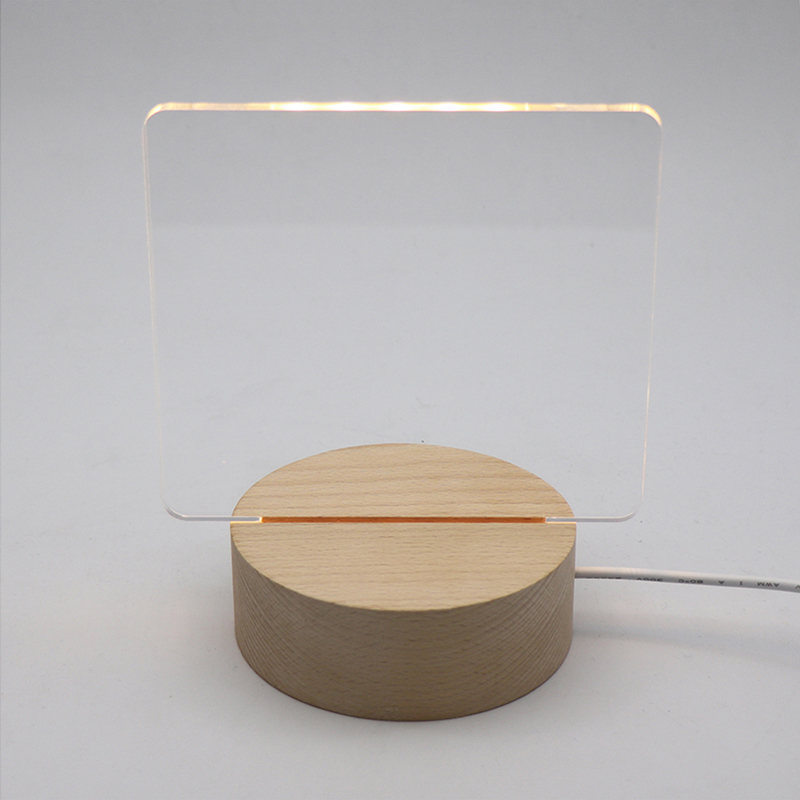 シンプルで創造的なブランクの手描きDIYアクリルランプ