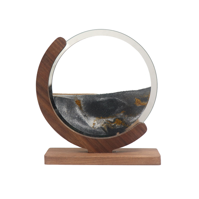 創造的な雰囲気のランプ流れる砂が夜の光を導きました